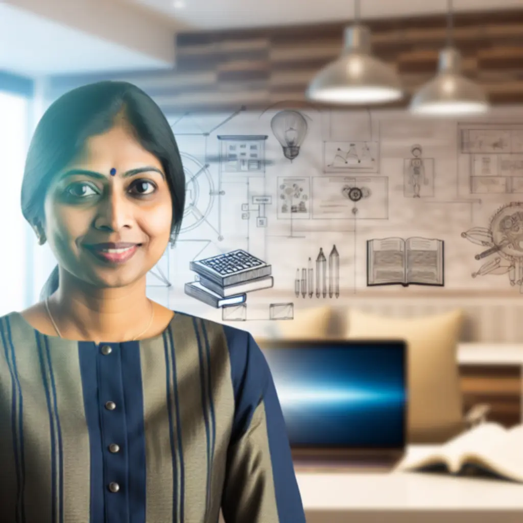 Portret instruktora prowadzącego kurs online